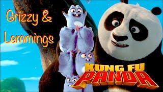 Grizzy and Lemmings meets Kung Fu Panda