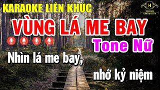 Karaoke Liên Khúc Nhạc Trữ Tình Tone Nữ Nhạc Sống Dễ Hát - Vùng Lá Me Bay | Trọng Hiếu