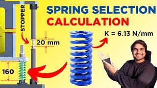 Mechanical SPRING Selection Calculation | "Step by Step" SPRING Selection Procedure