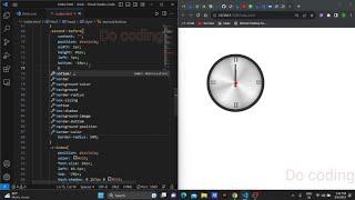 clock animation using html and css #html #css #frontend #animation #developer #webdeveloper#Docoding