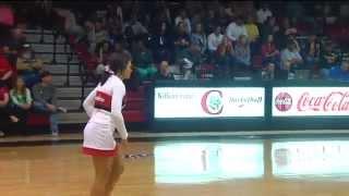 High School Cheerleader Sinks Half Court Trick Shot On Senior Night