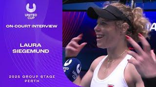 Laura Siegemund On-Court Interview | United Cup 2025 Group E