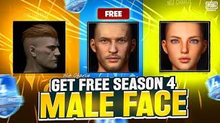 Free Season 4 Male Face | How To Get Free Seson 4 Face In Pubg Mobile | Season 4 Female Face