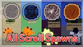 [LOCATIONS] *ALL* Generation 1 Tailed Spirit Boss Scroll Spawn Locations - Shindo Life
