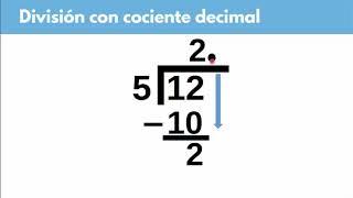 D3: Divisiones con cociente decimal-