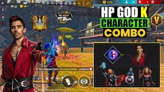 Best K Character Combination Free Fire 2024 | How To Use K Character Ability Free Fire 2024