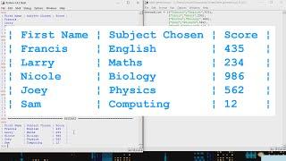 Python Tutorial - How to make Text-Based Tables