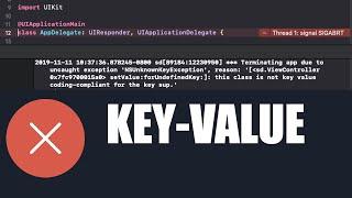 [Solution] This class is not key value coding-compliant for the key