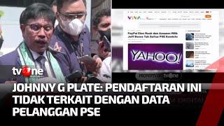 Kominfo Tetap Tegas pada Aturan Pendaftaran PSE kepada Pihak Aplikasi | Kabar Petang Pilihan tvOne