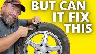 Can you fix a tire with glue?