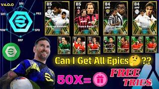 100 Free Epic Worldwide Pack Opening eFootball™2025 !! V4.0.0 Update Free Epic Pack eFootball 25