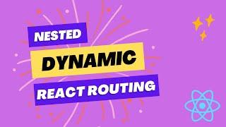 Dynamic Nested Routing in React || Same Component Different Route React || React Router DOM || React