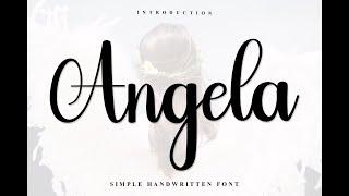 Angela Font | Font | Free Font | Script Fonts | Font Bundle