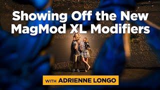 The Super Fun Adrienne Longo Demonstrates the New MagMod XL Modifiers for Photographers