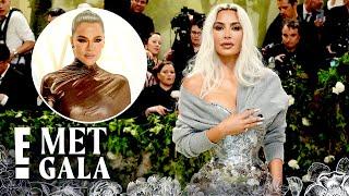 Khloé Kardashian REACTS to Kim Kardashian’s Tight Corset at 2024 Met Gala | E! News