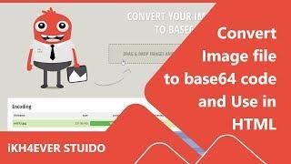 How to convert image file to base64 code and use it in your HTML file.