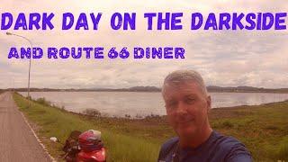 A dark day on the dark side Pattaya and I go eat at Route 66 diner.