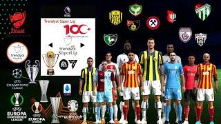 PES 2013 2023-24 YAMASI/Transferler, Trendyol Süper, TFF 2 Lig, Formalar, Stadyumlar, Yüzler, fc24