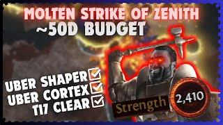 Molten Strike of Zenith JUGG on ~50Div budget | PoE 3.25 Settlers