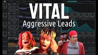 How to: Aggressive Leads (Trippie Redd, Playboi Carti - Miss the Rage) -Vital Synthesis Tutorial