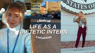 DAY IN THE LIFE of a DIETETIC INTERN  | Clinical Rotation, Schedule, Q&A