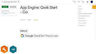 Qwiklabs | App Engine: Qwik Start - Go [GSP070]