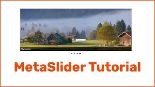 WordPress Slider Plugin MetaSlider (meta slider) Tutorial Create a Slider For WordPress Website