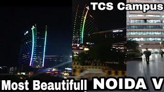 TCS campus Night View || Candor Techspace Noida sector 135