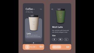 Coffee Shop UI/UX design