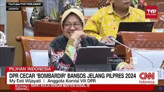 Jawaban Risma Dicecar Soal Bansos Jelang Pilpres 2024