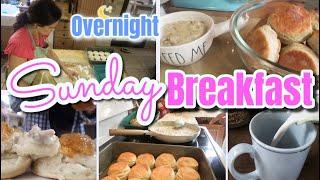 ⭐Overnight Buttermilk Biscuits that will trick your family!  Southern Sausage Gravy Biscuit Recipe