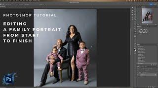 Editing Family Portrait From Start to Finish in Photoshop