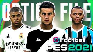 OPTION FILE PES 2021 (JULHO/2024) | ATUALIZAÇÃO PARA TEMPORADA 2025 COM UNIFORMES E TRANSFERÊNCIAS!