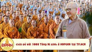 HT. Huyền Diệu trở về Việt Nam chia sẻ Phật pháp với 1000 Tăng Ni sinh tại HVPGVN tại TP.HCM