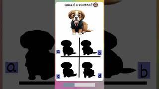 Qual é a sombra do cachorrinho? #qualeasombra #encontreoemoji #quiz #shorts