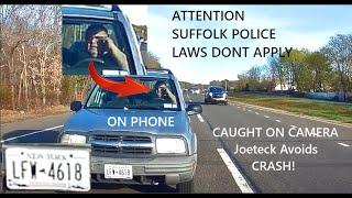 Guy on phone almost crashes says im wrong? | JoeteckTips | ROAD RAGE