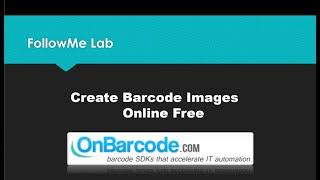 Free Online Barcode Generator: create high quality barcode images in web browser