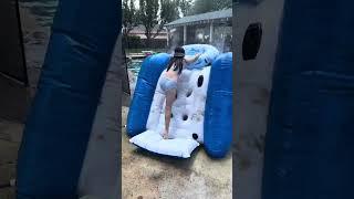 Intex Giant Inflatable Water Slide for the Pool | Summer Pool Party Finds for the pool | Pool Party