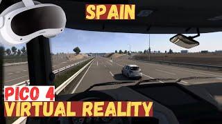 PICO 4 | Euro Trucking in VR | First look at the Iberia DLC