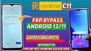 Realme C11 RMX3231 FRP Bypass Android 12/11Without PC Google Account Lock Bypass New Method 2023