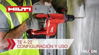 Cómo configurar y usar el martillo perforador a batería Hilti Nuron TE 4-22