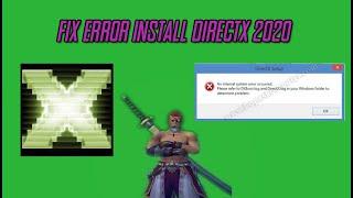 EZ FIX directX an internal system error occurred
