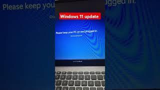 Laptop updating windows 11