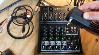 How to use an analog audio mixer