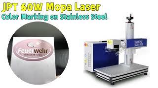 JPT 60W mopa color marking machine laser machine for marking color on metal stainless steel titanium