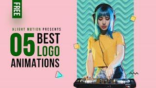 Top 5 Alight Motion Logo Animation || Best YouTube Intro Templates in Alight Motion