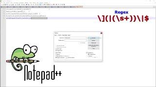 Notepad++ RegEx based find & replace