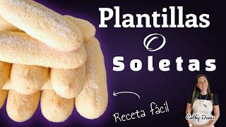 Plantillas soletas o vainillas  - receta en simples pasos