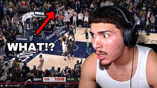 CURRY NO LOOK 3 FOR THE WIN?!?! Warriors Hater Reacts To WARRIORS at TIMBERWOLVES | HIGHLIGHTS