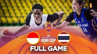 SEMI-FINALS :  Indonesia v Thailand | Full Basketball Game | FIBA Women's Asia Cup 2023 - Division B